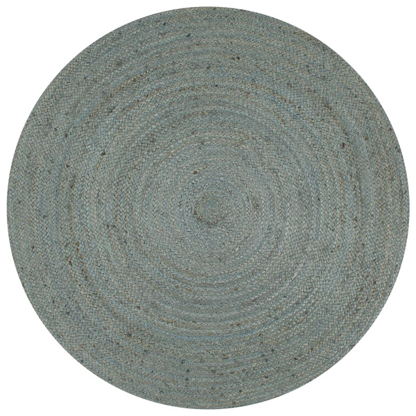 Handmade Olive Green Jute Round Rug - 90 cm | Natural Braided Area Rug for Home Decor - Premium  from Home Treasures - Just £37.99! Shop now at Home Treasures