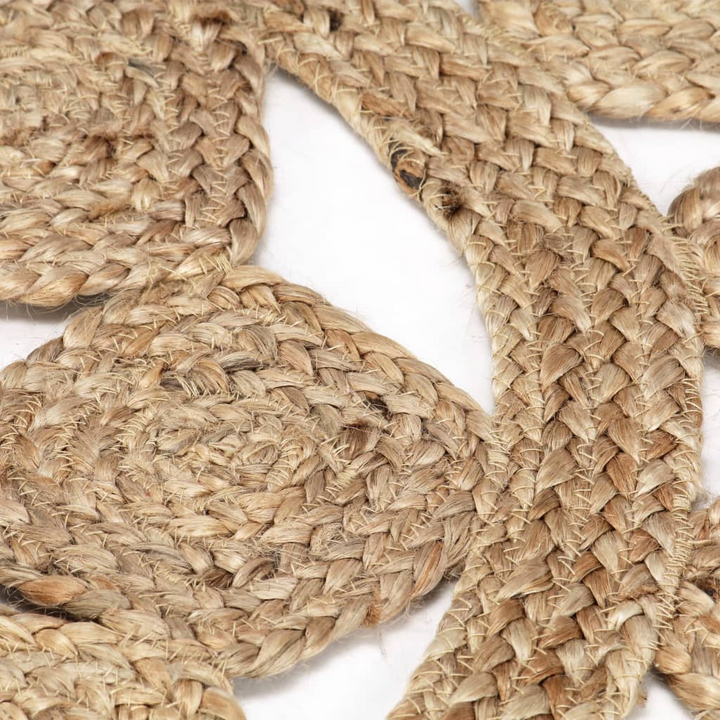 Handmade Braided Jute Rug - 90 cm Round Natural Area Carpet | Eco-Friendly Chic Home Decor - Premium  from Home Treasures - Just £36.99! Shop now at Home Treasures