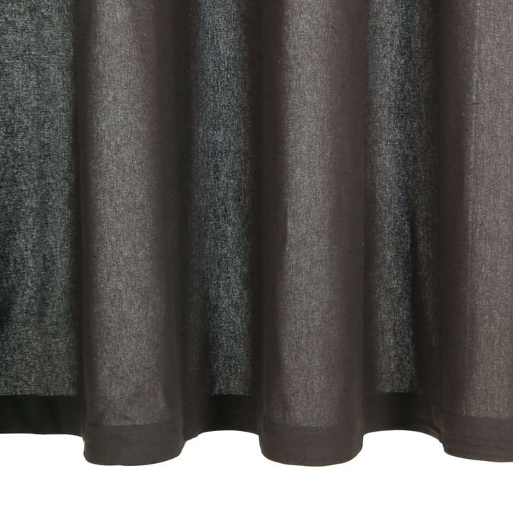 Sophisticated Anthracite Curtains with Metal Rings - Set of 2, Premium Cotton 140x245 cm - Premium  from Home Treasures - Just £42.99! Shop now at Home Treasures