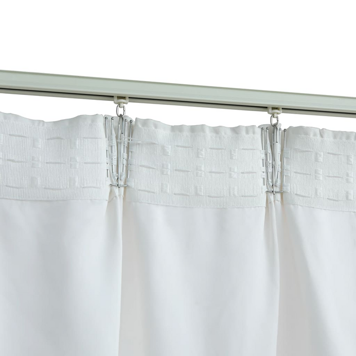 Elegant Blackout Curtains with Hooks - Off White, 140x245 cm - 2 pcs - Premium  from Home Treasures - Just £38.99! Shop now at Home Treasures