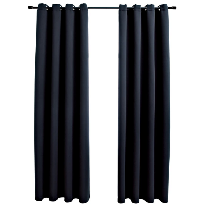 Premium Blackout Curtains with Metal Rings – Ultimate Light Blocking & Privacy Enhancement - Premium  from Home Treasures - Just £36.99! Shop now at Home Treasures