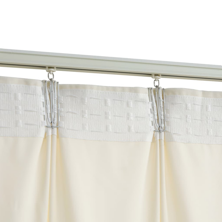 Luxurious Velvet Blackout Curtains with Hooks - Cream, 140x175 cm, Set of 2 - Elegant & Functional Window Drapes - Premium  from Home Treasures - Just £36.99! Shop now at Home Treasures