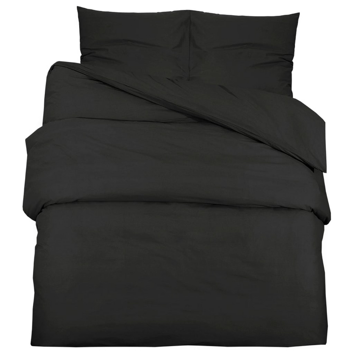 Black Duvet Cover Set - Luxurious 155x220 cm Microfiber Bedding - Premium  from Home Treasures - Just £19.99! Shop now at Home Treasures