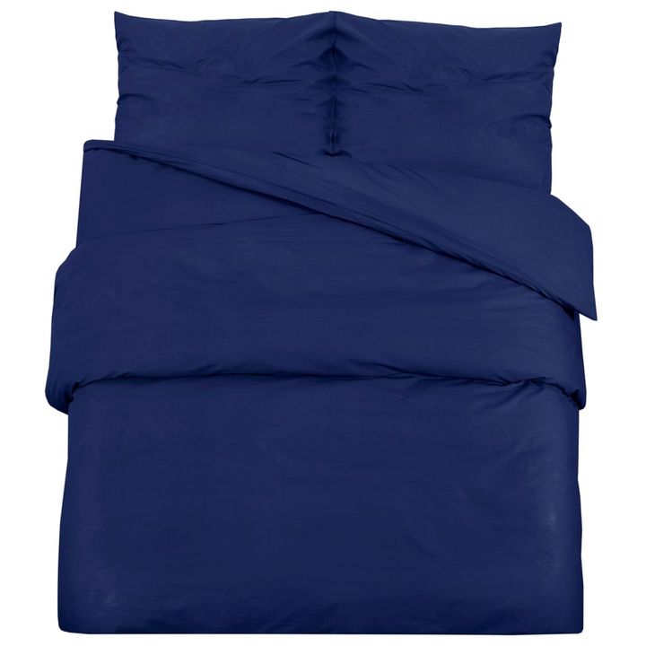 Navy Blue Duvet Cover Set - Lightweight Microfiber, 140x200 cm - Ultra-Soft & Durable Bedding with Pillowcase - Premium  from Home Treasures - Just £20.99! Shop now at Home Treasures