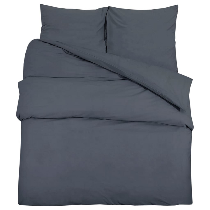 Anthracite Duvet Cover Set - 220x240 cm Light-weight Microfiber - Soft, Durable & Elegant Bedding - Premium  from Home Treasures - Just £24.99! Shop now at Home Treasures