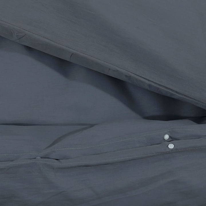 Anthracite Duvet Cover Set - 220x240 cm Light-weight Microfiber - Soft, Durable & Elegant Bedding - Premium  from Home Treasures - Just £24.99! Shop now at Home Treasures