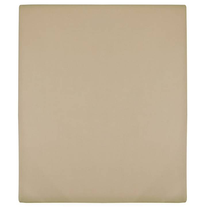 Jersey Fitted Sheet - Premium Taupe Cotton, 140x200 cm - Ultra-Soft & Breathable Bedding for Ultimate Comfort - Premium  from Home Treasures - Just £17.99! Shop now at Home Treasures