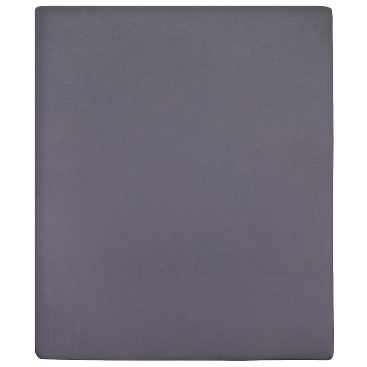 Jersey Fitted Sheet - Ultra Soft Anthracite 100x200 cm Cotton Bedding - Premium  from Home Treasures - Just £15.99! Shop now at Home Treasures