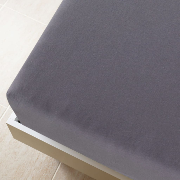 Jersey Fitted Sheet - Ultra Soft Anthracite 100x200 cm Cotton Bedding - Premium  from Home Treasures - Just £15.99! Shop now at Home Treasures