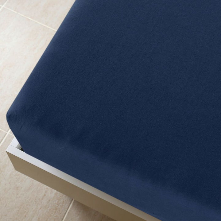 Jersey Fitted Sheets - 2 pcs - Navy Blue - 100x200 cm - Soft & Breathable Cotton Bedding - Premium  from Home Treasures - Just £25.99! Shop now at Home Treasures