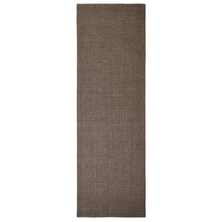 Natural Sisal Rug 80x250 cm Brown - Durable, Anti-Slip Rug for Home, Easy to Maintain - Premium  from Home Treasures - Just £91.99! Shop now at Home Treasures