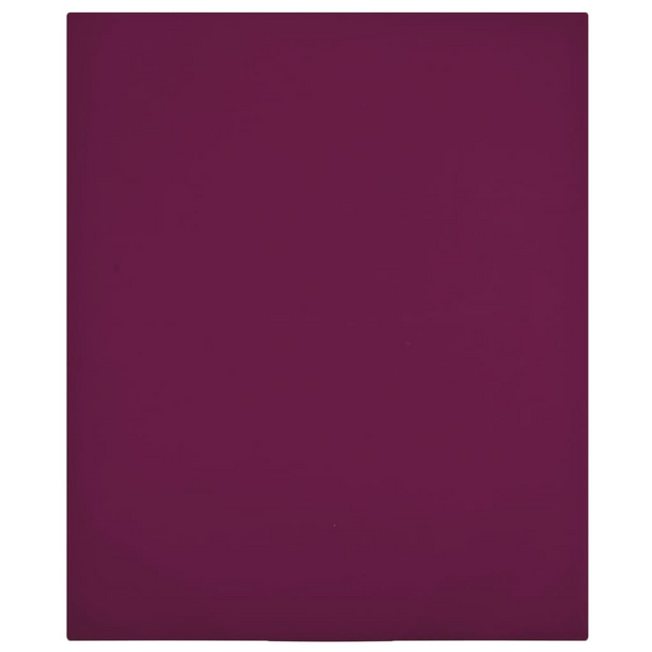 Jersey Fitted Sheet - Bordeaux, 90x200 cm, 100% Cotton - Ultra-Soft, Breathable, and Durable - Premium  from Home Treasures - Just £16.99! Shop now at Home Treasures