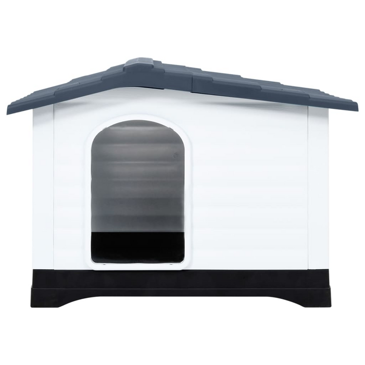 Dog House in Grey - Durable Polypropylene Dog Kennel - Premium  from Home Treasures - Just £159.99! Shop now at Home Treasures