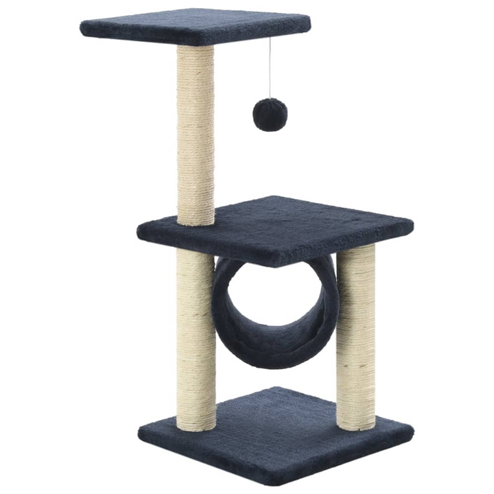 Cat Tree with Sisal Scratching Posts 65 cm Dark Blue - Premium  from Home Treasures - Just £36.99! Shop now at Home Treasures