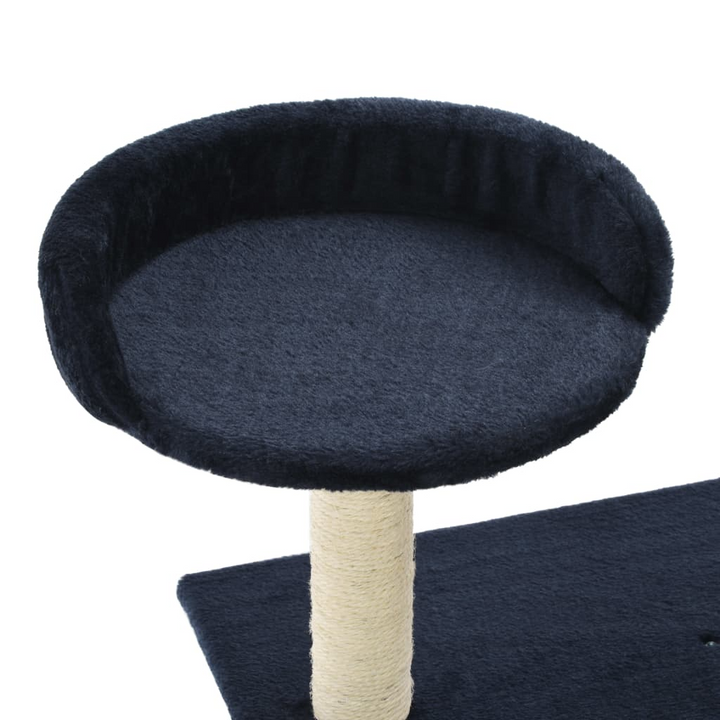 Cat Tree with Sisal Scratching Posts - 95 cm Tall, Dark Blue - Multi-Storey Play Centre for Cats - Premium  from Home Treasures - Just £63.99! Shop now at Home Treasures