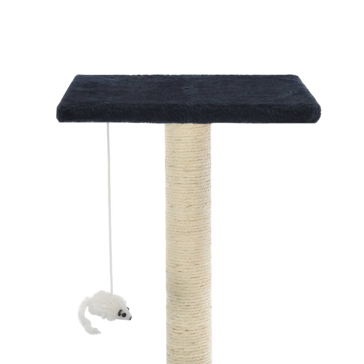 Cat Tree with Sisal Scratching Posts - 95 cm Tall, Dark Blue - Multi-Storey Play Centre for Cats - Premium  from Home Treasures - Just £63.99! Shop now at Home Treasures