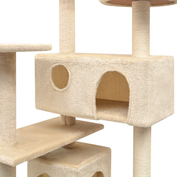 Cat Tree with Sisal Scratching Posts 125 cm Beige - Premium  from Home Treasures - Just £99.99! Shop now at Home Treasures