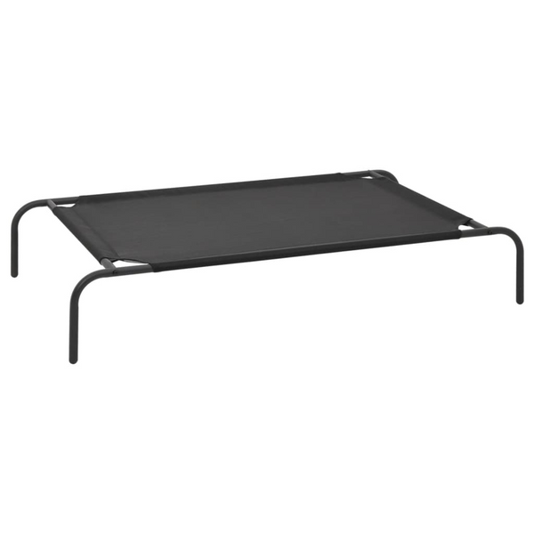 Elevated Dog Bed Black L Textilene - Comfortable and Durable - Premium  from Home Treasures - Just £33.99! Shop now at Home Treasures