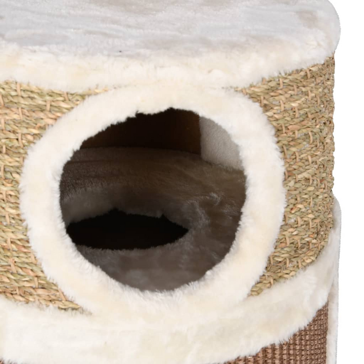 Cat Scratching Barrel 60 cm Seagrass - Large, Multi-Level Cat Activity Center - Premium  from Home Treasures - Just £94.99! Shop now at Home Treasures