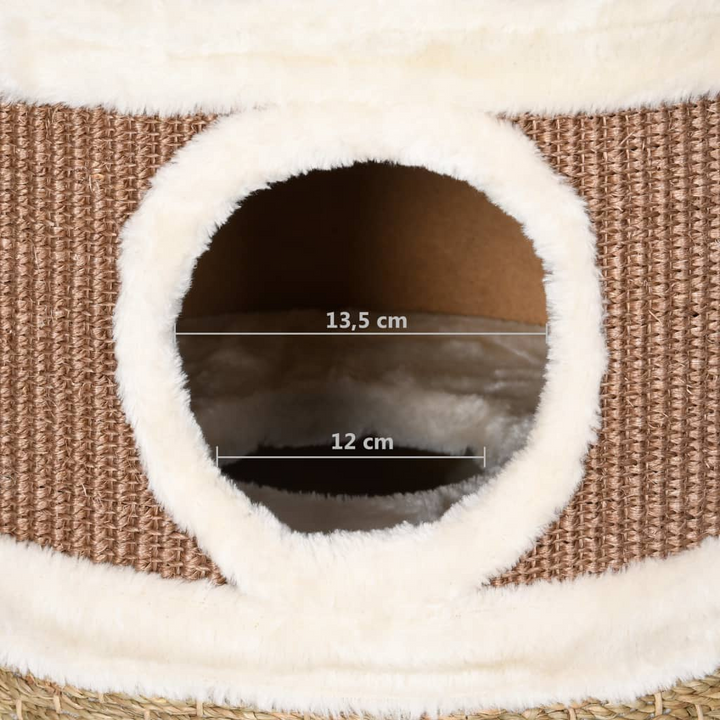 Cat Scratching Barrel 60 cm Seagrass - Large, Multi-Level Cat Activity Center - Premium  from Home Treasures - Just £94.99! Shop now at Home Treasures