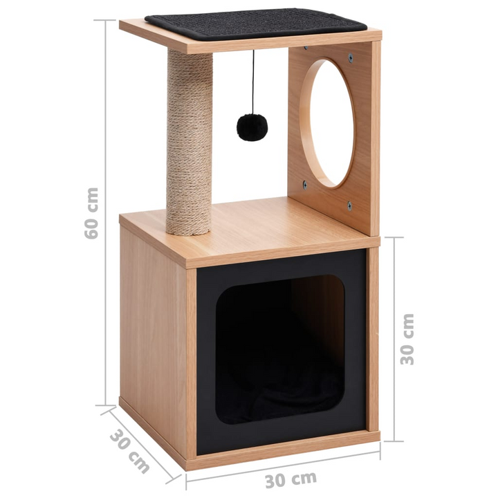 Cat Tree with Sisal Scratching Mat 60 cm - Premium  from Home Treasures - Just £65.99! Shop now at Home Treasures