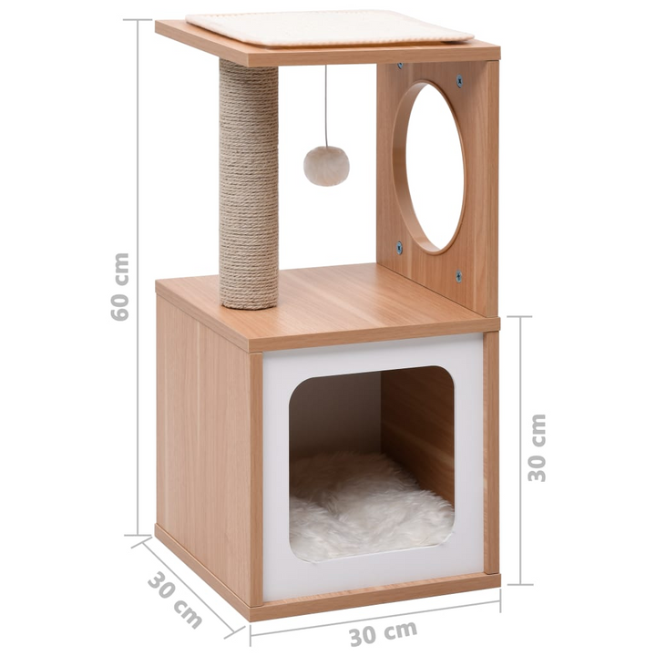 Cat Tree with Sisal Scratching Mat 60 cm - Premium  from Home Treasures - Just £73.99! Shop now at Home Treasures