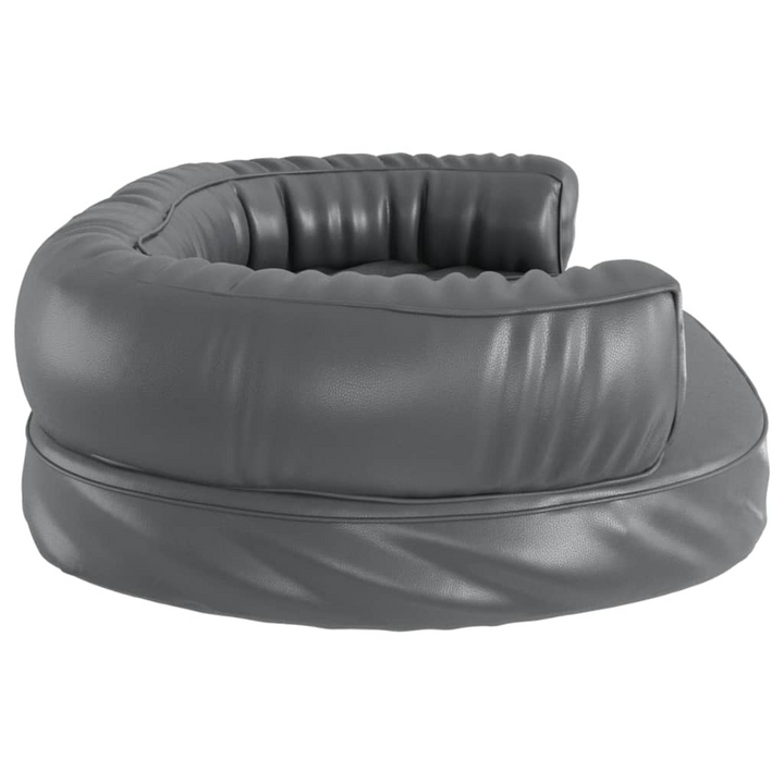 Ergonomic Foam Dog Bed, Grey, 88x65 cm - Luxurious Faux Leather Pet Sofa - Premium  from Home Treasures - Just £85.99! Shop now at Home Treasures