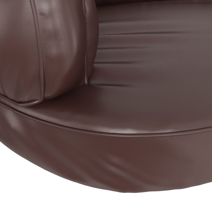 Luxury Ergonomic Foam Dog Bed in Brown Faux Leather - 88x65 cm, Perfect Comfort & Style for Pets - Premium  from Home Treasures - Just £84.99! Shop now at Home Treasures