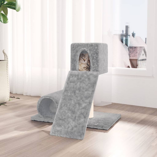 Cat Tree with Sisal Scratching Post Light Grey 59 cm - Premium  from Home Treasures - Just £34.99! Shop now at Home Treasures