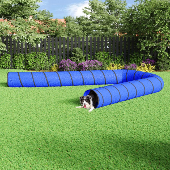 Blue Dog Tunnel Ø 55x1000 cm - Durable Polyester Agility Training Tunnel with Carry Bag - Premium  from Home Treasures - Just £88.99! Shop now at Home Treasures