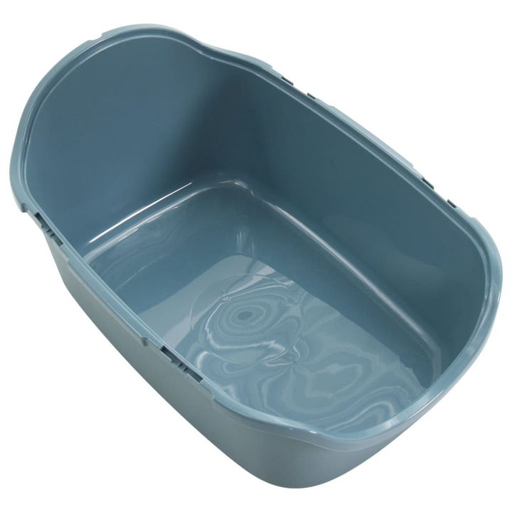 Cat Litter Tray with Cover - White and Blue, 56x40x40 cm, Durable and Easy to Clean - Premium  from Home Treasures - Just £44.99! Shop now at Home Treasures