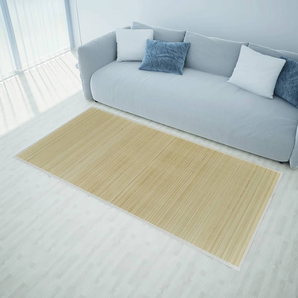 Rectangular Natural Bamboo Rug 80 x 300 cm - Eco-friendly, Non-Skid Backing - Premium  from Home Treasures - Just £32.99! Shop now at Home Treasures