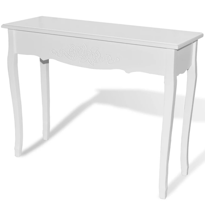 Elegant White Dressing Console Table - 100 x 35 x 78 cm | Stylish Entryway, Living Room, or Dining Room Addition - Premium  from Home Treasures - Just £144.99! Shop now at Home Treasures