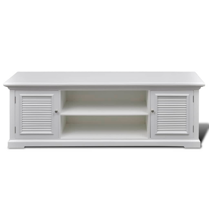 Antique White TV Stand - Elegant Wooden Console (121 x 30 x 41.7 cm) - Perfect for Home Entertainment Setup - Premium  from Home Treasures - Just £209.99! Shop now at Home Treasures