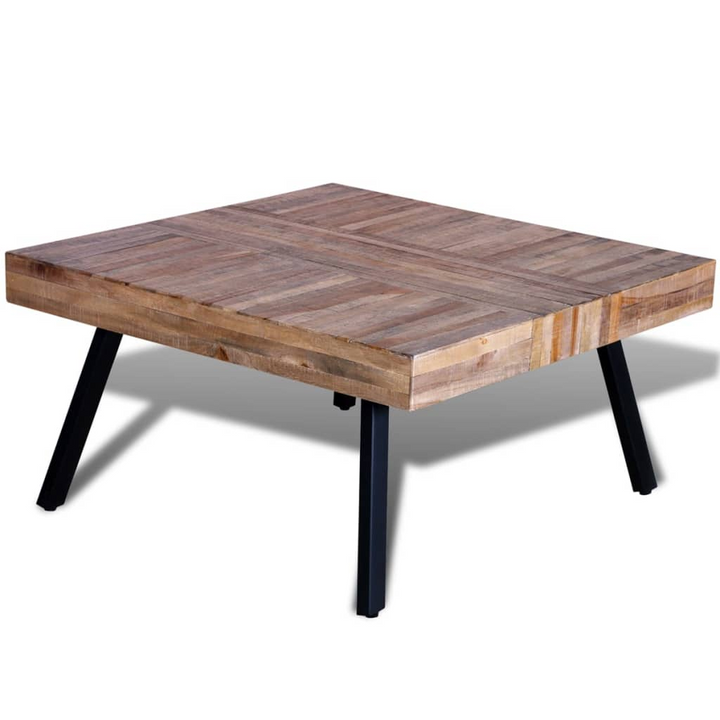 Reclaimed Teak Square Coffee Table - Handcrafted, Eco-Friendly, Unique Vintage Style, 80x80x40cm - Premium  from Home Treasures - Just £234.99! Shop now at Home Treasures