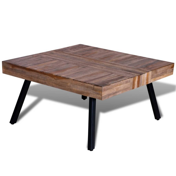 Reclaimed Teak Square Coffee Table - Handcrafted, Eco-Friendly, Unique Vintage Style, 80x80x40cm - Premium  from Home Treasures - Just £234.99! Shop now at Home Treasures