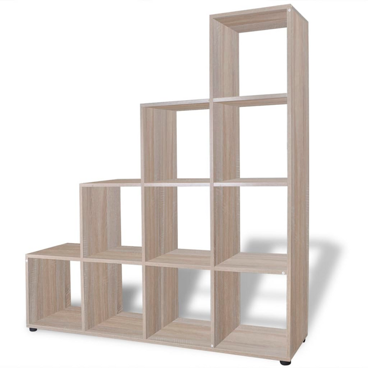 Elegant Staircase Bookcase/Display Shelf in Oak - 142cm | Stylish & Functional Storage Solution - Premium  from Home Treasures - Just £155.99! Shop now at Home Treasures