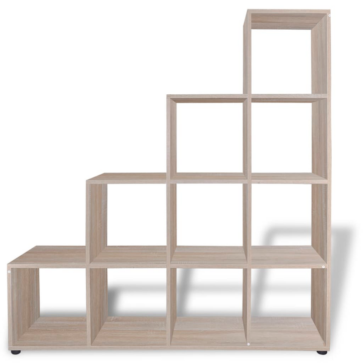 Elegant Staircase Bookcase/Display Shelf in Oak - 142cm | Stylish & Functional Storage Solution - Premium  from Home Treasures - Just £155.99! Shop now at Home Treasures