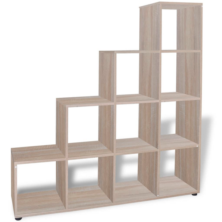 Elegant Staircase Bookcase/Display Shelf in Oak - 142cm | Stylish & Functional Storage Solution - Premium  from Home Treasures - Just £155.99! Shop now at Home Treasures