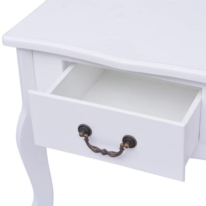 Elegant Bedside Cabinet with Drawer in White - 43 x 33 x 45.5 cm | Versatile Nightstand & Storage Solution - Premium  from Home Treasures - Just £79.99! Shop now at Home Treasures