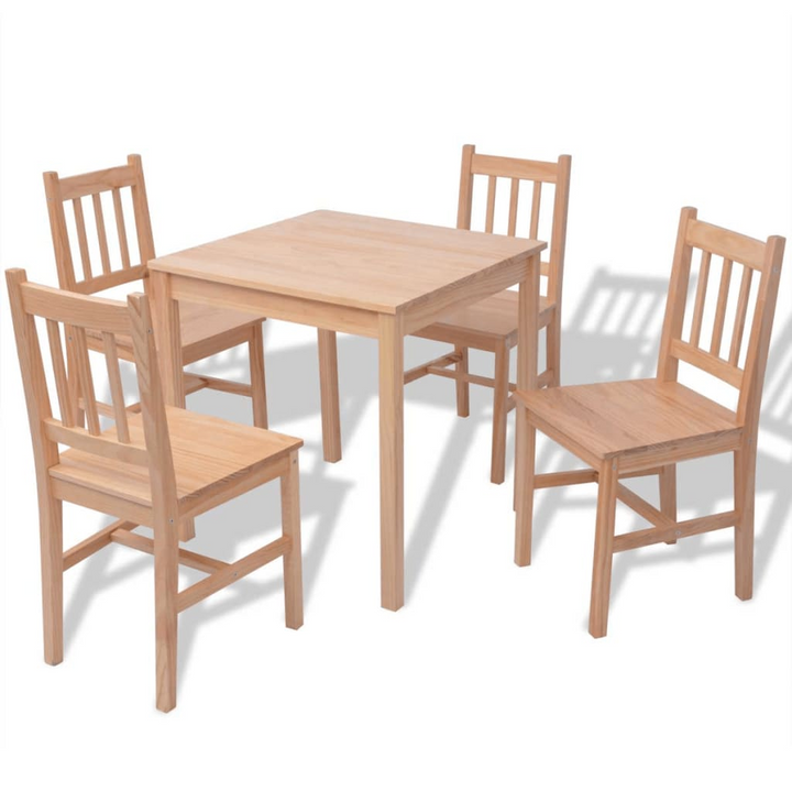 Five Piece Pinewood Dining Set - High-Quality & Timeless Design for Your Home - Premium  from Home Treasures - Just £176.99! Shop now at Home Treasures