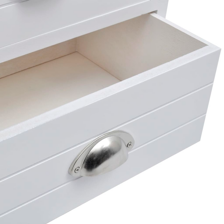 Set of 2 French Bedside Cabinets in White - Elegant & Stylish Nightstands with Drawers - Premium  from Home Treasures - Just £72.99! Shop now at Home Treasures