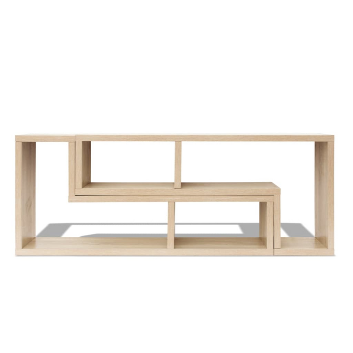 TV Cabinet - Double L-Shaped in Oak Finish | Versatile Modern TV Stand with Adjustable Configuration & Ample Storage - Premium  from Home Treasures - Just £130.99! Shop now at Home Treasures