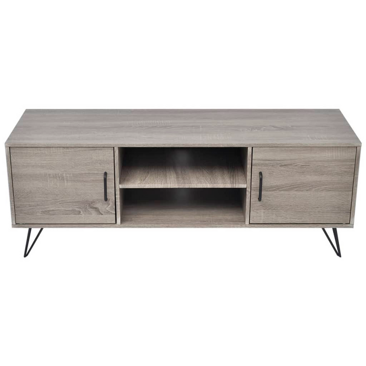 Rustic Grey TV Cabinet - 120 x 40 x 45cm | Stylish Media Console with Ample Storage & Cable Management - Premium  from Home Treasures - Just £88.99! Shop now at Home Treasures