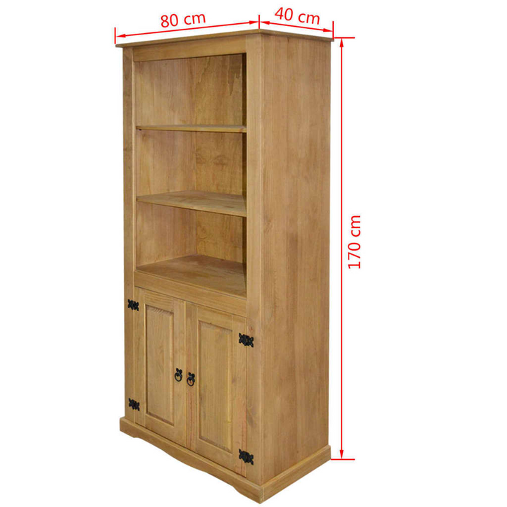 CORONA Mexican Pine Cupboard - 80x40x170 cm - Rustic Style Storage Solution - Premium  from Home Treasures - Just £242.99! Shop now at Home Treasures