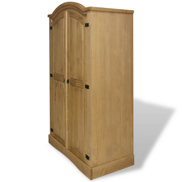 CORONA Wardrobe Mexican Pine with 2 Doors - Rustic Charm for Your Bedroom - Premium  from Home Treasures - Just £377.99! Shop now at Home Treasures