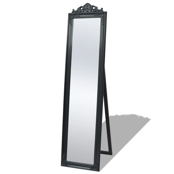 Elegant Black Baroque Style Free-Standing Mirror - 160x40 cm | Timeless Elegance for Your Home - Premium  from Home Treasures - Just £125.99! Shop now at Home Treasures