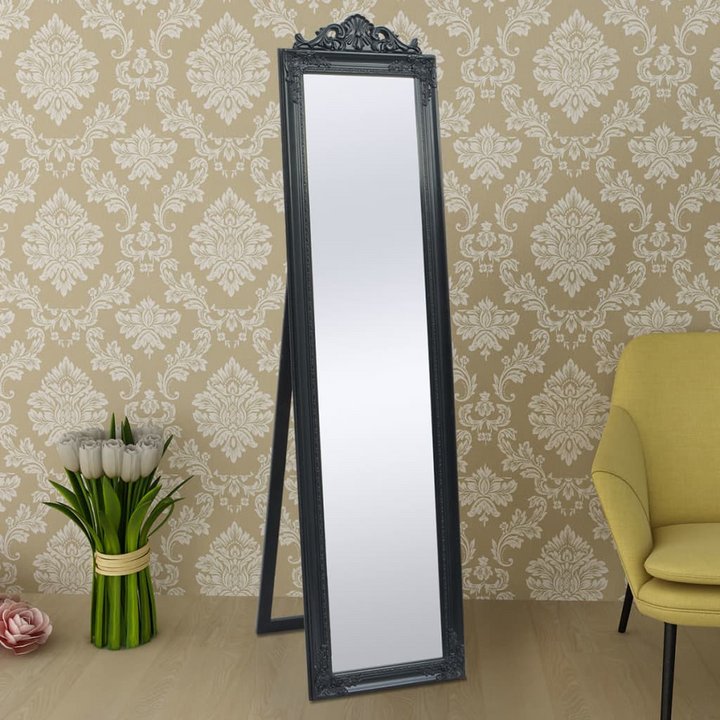 Elegant Black Baroque Style Free-Standing Mirror - 160x40 cm | Timeless Elegance for Your Home - Premium  from Home Treasures - Just £125.99! Shop now at Home Treasures