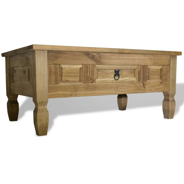 CORONA Coffee Table Mexican Pine – Rustic Charm 100x55x44 cm for Your Living Room - Premium  from Home Treasures - Just £111.99! Shop now at Home Treasures