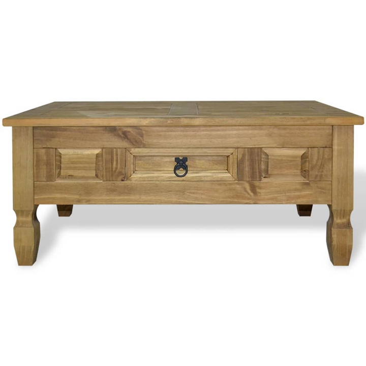 CORONA Coffee Table Mexican Pine – Rustic Charm 100x55x44 cm for Your Living Room - Premium  from Home Treasures - Just £111.99! Shop now at Home Treasures